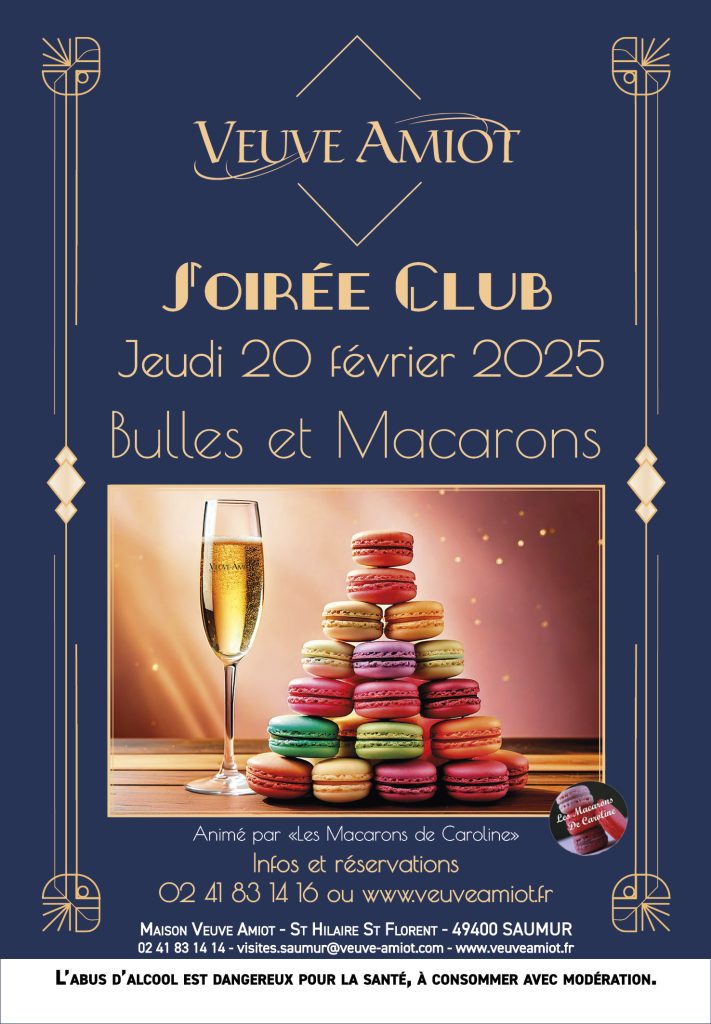 Affiche soirée club Macaron février