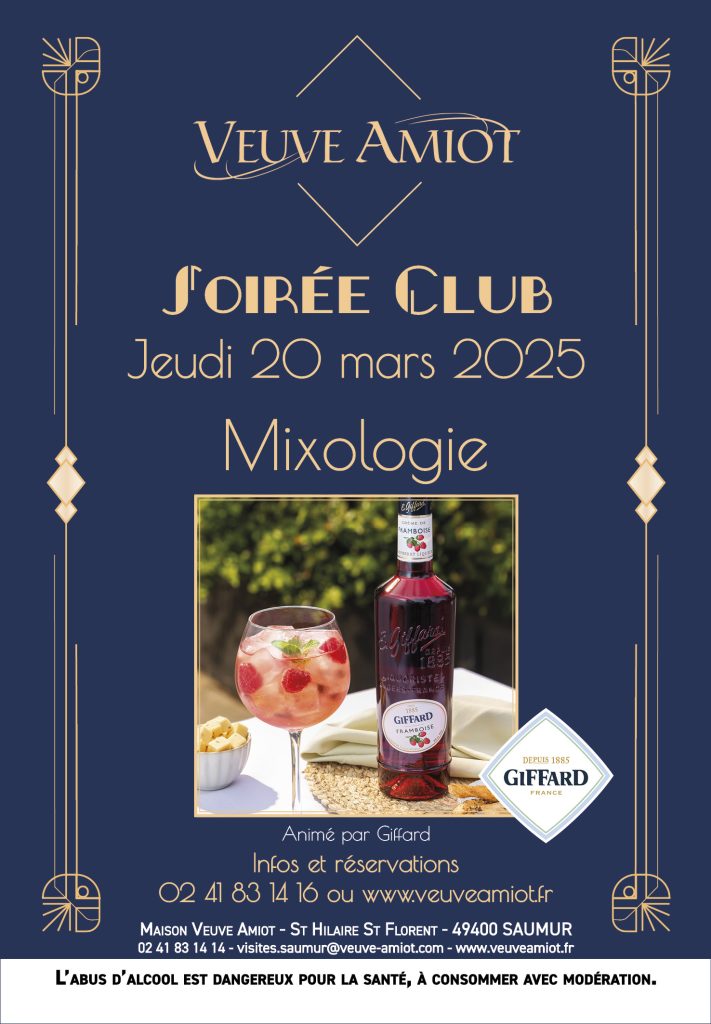 Affiche soirée club Mixologie mars